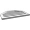 Ekena Millwork Octagonal Top Surface Mount PVC Gable Vent w/ 2"W x 1-1/2"P Brickmould Frame, 26"W x 18"H GVPOT26X1802SF - alternate 3